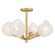 Adelyn Four Light Semi-Flush Mount in Gold Leaf (10|ADEL1722GFL)
