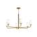 Mack Six Light Chandelier in Brushed Gold (54|P400477191)
