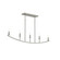 Jheni Five Light Linear Chandelier in Brushed Nickel (54|P400461009)