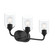 Ilia Three Light Bath Vanity in Matte Black (54|P30057331M)
