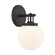 Ortesa One Light Bath Sconce in Dark Matte Black (7|12011899)