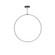 Cirque LED Pendant in Black (347|PD82548BKUNV010)