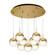 Pluto LED Pendant in Brushed Gold (347|MP402801BG09)