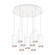Cameo LED Pendant in White (347|MP401431WH09)