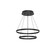 Cerchio LED Chandelier in Black (347|CH87224BKUNV010)