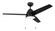 Cozy 52'' 3-Blade Ceiling Fan 52'' Ceiling Fan in Flat Black (46|CZY52FB3)