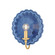 Paulette One Light Wall Sconce in Aged Brass (428|H1140101AGBCIW)