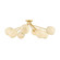 Lisette Eight Light Semi Flush Mount in Aged Brass (428|H1092608AGB)
