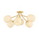 Lisette Six Light Semi Flush Mount in Aged Brass (428|H1092606AGB)