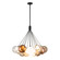 Bolla LED Chandelier in Black/Mixed Glass (347|CH3128BKMGL)