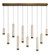 Cambre LED Linear Chandelier in Antique Brass (40|50129027)