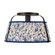Scout One Light Semi-Flush Mount in Matte Black/Blue Linen (452|SF675213MBBL)
