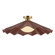 Furrow One Light Semi-Flush Mount in Burgundy (452|SF354125BGD)