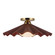 Furrow One Light Semi-Flush Mount in Burgundy (452|SF354016BGD)