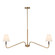 Sloan Two Light Linear Pendant in Brushed Gold/White Linen (452|LP445242BGWL)