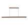 Dottie LED Linear Pendant in Walnut (452|LP403148WT)