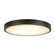 Evelyn LED Flush Mount in Matte Black/Alabaster (452|FM653009MBAR)
