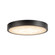 Evelyn LED Flush Mount in Matte Black/Alabaster (452|FM653007MBAR)