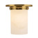 Mineral One Light Flush Mount in Patina Brass/Alabaster (452|FM360808PTBAR)