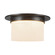 Mineral Two Light Flush Mount in Urban Bronze/Alabaster (452|FM360115UBAR)