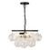 Faye Three Light Chandelier in Matte Black/Clear Ribbed Glass (452|CH654318MBRC)