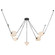 Mineral LED Chandelier in Urban Bronze/Matte Opal Glass (452|CH360105UBOP)