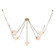 Mineral LED Chandelier in Patina Brass/Opal Glass (452|CH360105PTBOP)
