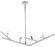The Oaks Eight Light Linear Chandelier in Polished Nickel (192|HF8888PN)