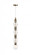 Avra LED Pendant in Aged Brass (192|HF7904AB)