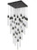 The Original Glacier LED Pendant in Black (192|HF190341GLBKC)
