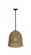 Malibu One Light Pendant in Natural Hemp Rope (192|HF1007RP)