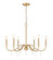Toussant Six Light Chandelier in Modern Gold (224|610332MGLD)