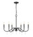Toussant Six Light Chandelier in Matte Black (224|610332MB)