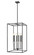 Gaultier Six Light Chandelier in Matte Black+Modern Gold (224|610032MB)