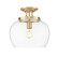 Joliet One Light Semi Flush Mount in Burnished Brass (224|473SF13BBR)