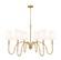Jisele Six Light Chandelier in Rubbed Brass (224|45056RB)