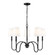 Jisele Five Light Chandelier in Matte Black (224|45055MB)