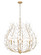Claudine Eight Light Chandelier in Modern Gold (224|35338MGLD)