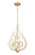 Claudine Four Light Chandelier in Modern Gold (224|35318MGLD)