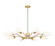 Breton Eight Light Chandelier in Modern Gold (224|30488MGLD)