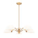 Breton Five Light Chandelier in Modern Gold (224|30485MGLD)