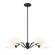 Breton Five Light Chandelier in Matte Black (224|30485MB)