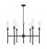 Esme Six Light Chandelier in Matte Black (224|30476MB)