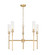 Esme Five Light Chandelier in Modern Gold (224|30475MGLD)