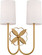 Spencer Two Light Wall Sconce in Burnished Brass | Burnished Brass (454|KSW1192BBS)