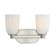 Baldwin Two Light Bathroom Vanity in Satin Nickel (51|812452SN)
