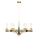 Farrell Six Light Chandelier in Warm Brass (51|129146322)