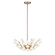 Flores Four Light Chandelier in Noble Brass (51|125004127)