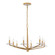 Judi Eight Light Chandelier in Distressed Gold (51|11965860)
