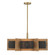 Espacio Six Light Chandelier in Warm Brass (51|114666322)